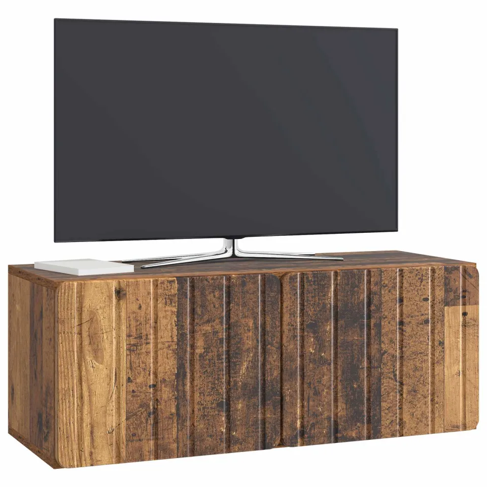 vidaXL Wandbeugel TV-kast 78,5 x 31 x 30 cm Oud hout Bewerkt hout bruin, foto 3