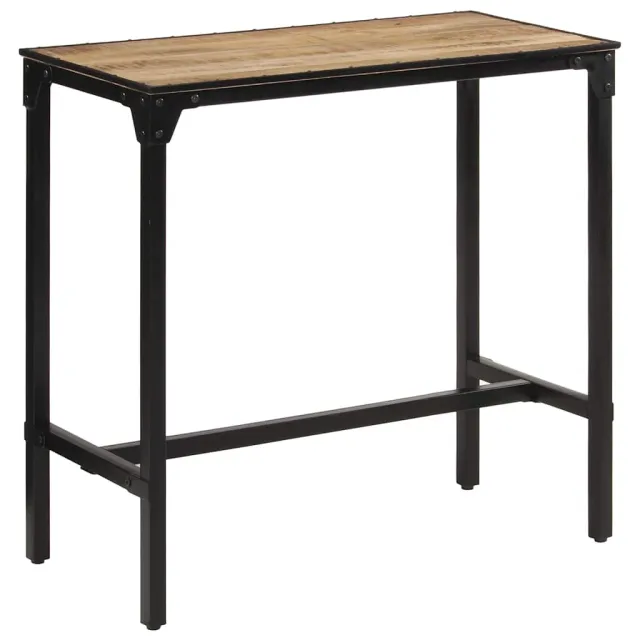 vidaXL Bartafel 110x55x107 cm massief ruw mangohout Bruin