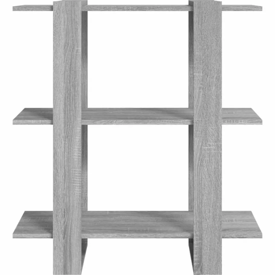 vidaXL Boekenkast/kamerscherm 80x30x87 cm grijs sonoma eikenkleurig, foto 4