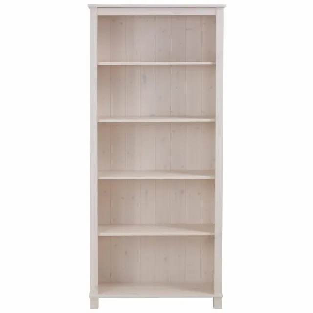 Notio Living Pivo-Boekenkast met 4 planken in wit grenen
