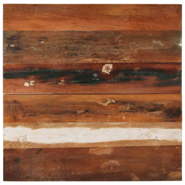 vidaXL Tafelblad vierkant 25-27 mm 70x70 cm massief gerecycled hout Meerkleurig