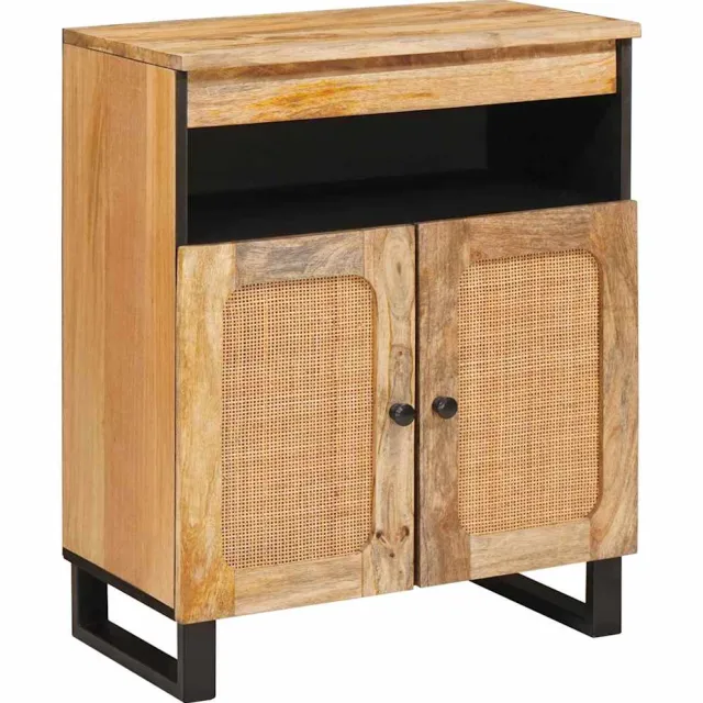 vidaXL Dressoir Bruin 60 x 33 x 75 cm Massief Mango Hout