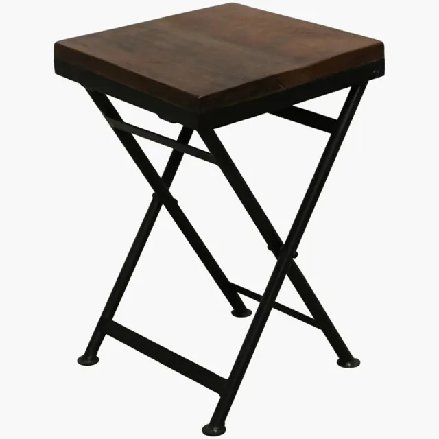 Raw Materials factory bistro stool | 30x30x45 cm | bruin - bruin - 30x30x4