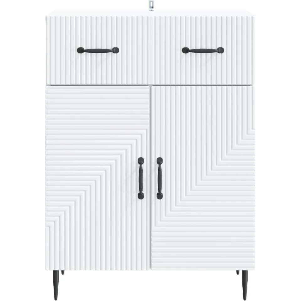 vidaXL Dressoir Wit 66 x 34,5 x 89,5 cm Bewerkt hout, foto 3