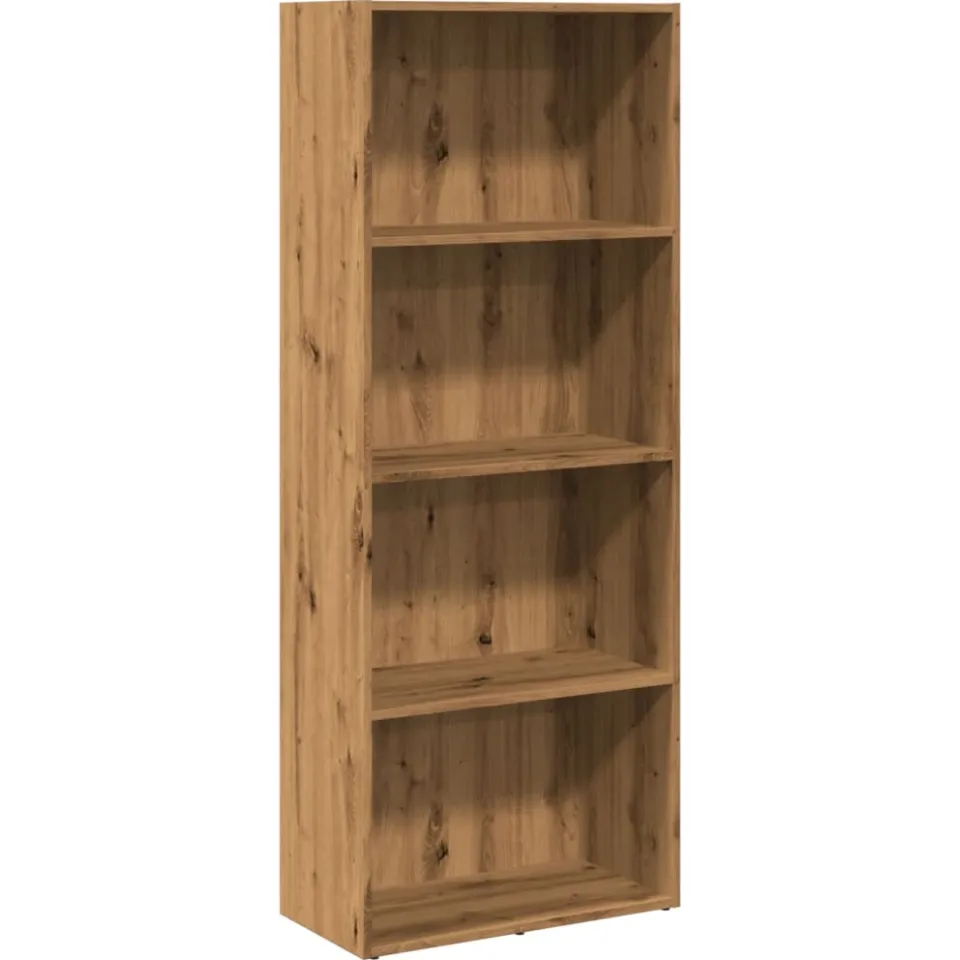 vidaXL Boekenkast 60x30x152 cm bewerkt hout artisanaal eikenkleurig, foto 3