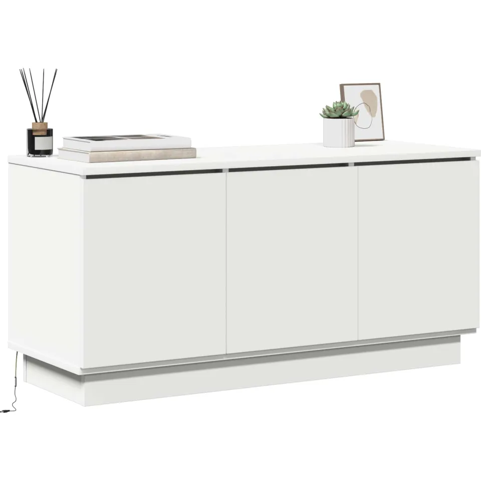 vidaXL TV-kast 100 x 38 x 49 cm Wit Bewerkt hout