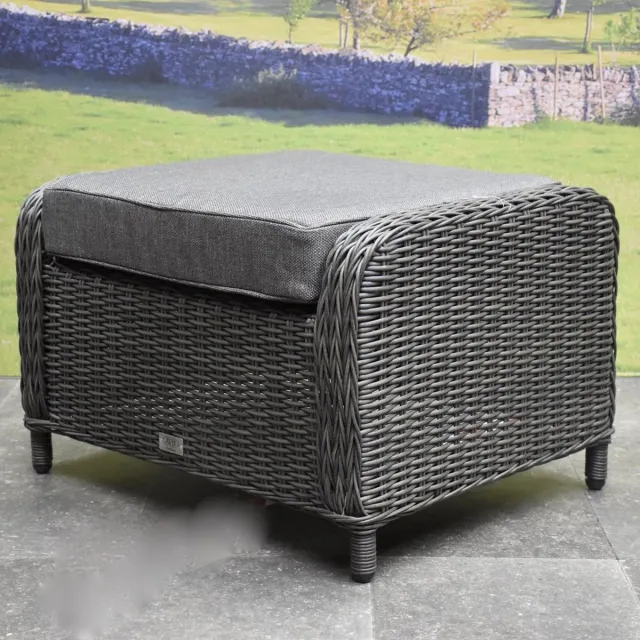premium collection Toscane Bilbao premium voetenbank 60x74xH47 cm antraciet