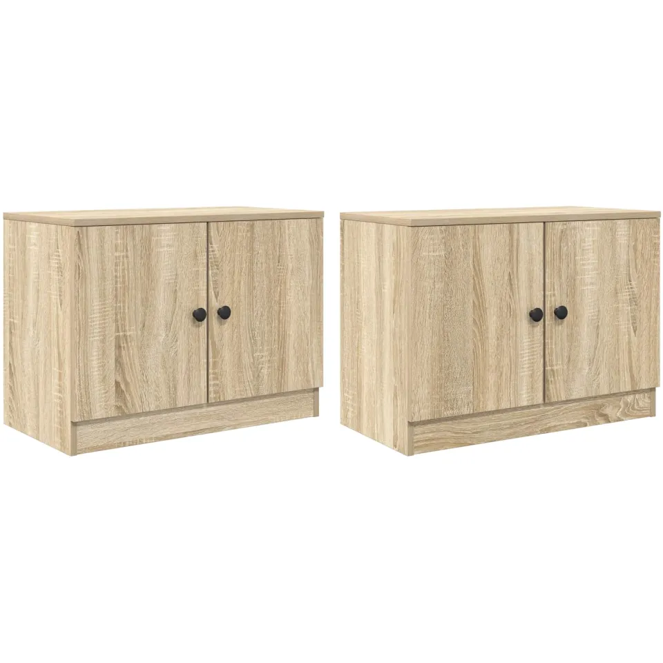 vidaXL Opbergkast voor Loftbed 2 st Sonoma Eiken 66 x 35 x 48 cm, foto 4
