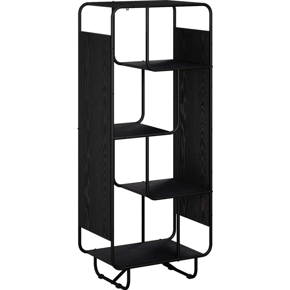 vidaXL Hoge kast Zwart eiken 60 x 37,5 x 144 cm Bewerkt hout, foto 3