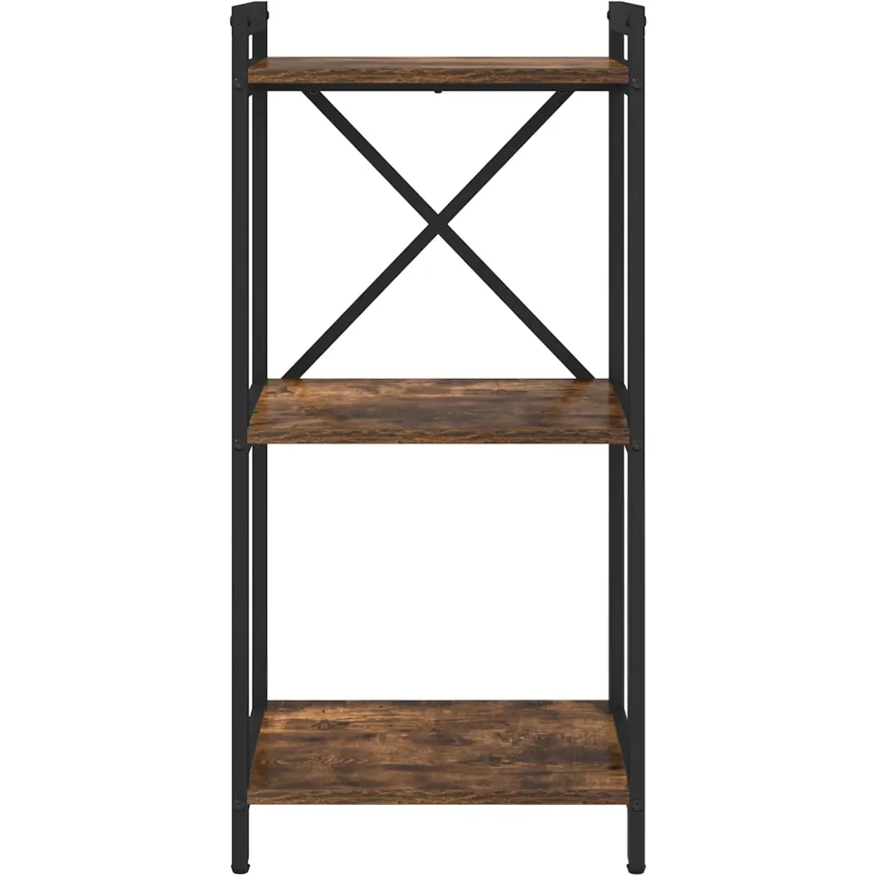 vidaXL Boekenkast 40 x 30 x 85 cm Bewerkt hout Gerookt eiken, foto 2