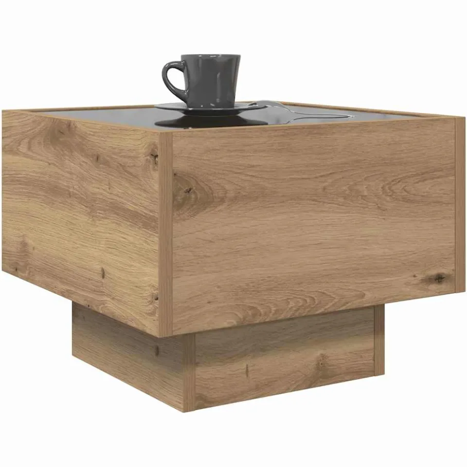 vidaXL Salontafel artisanaal eikenkleurig 40 x 40 x 30 cm Bruin