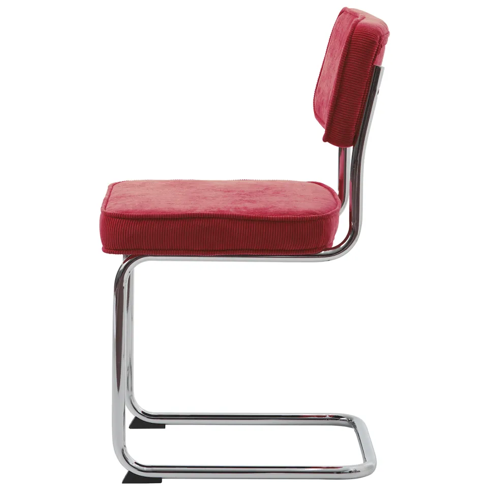 Lisomme Anne ribstof eetkamerstoel donker rood, foto 4