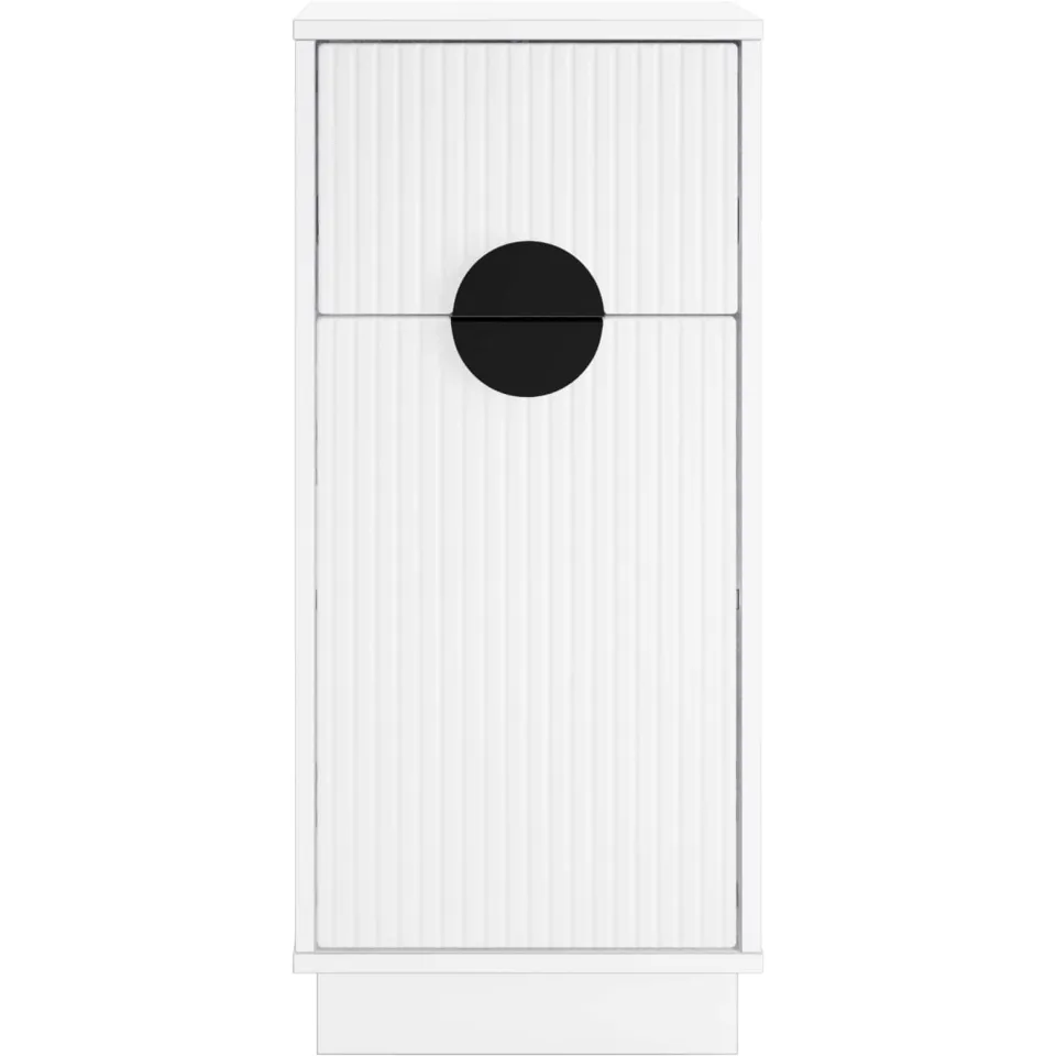 vidaXL Dressoir VENRAY Wit 35 x 33 x 77,5 cm Bewerkt hout, foto 4