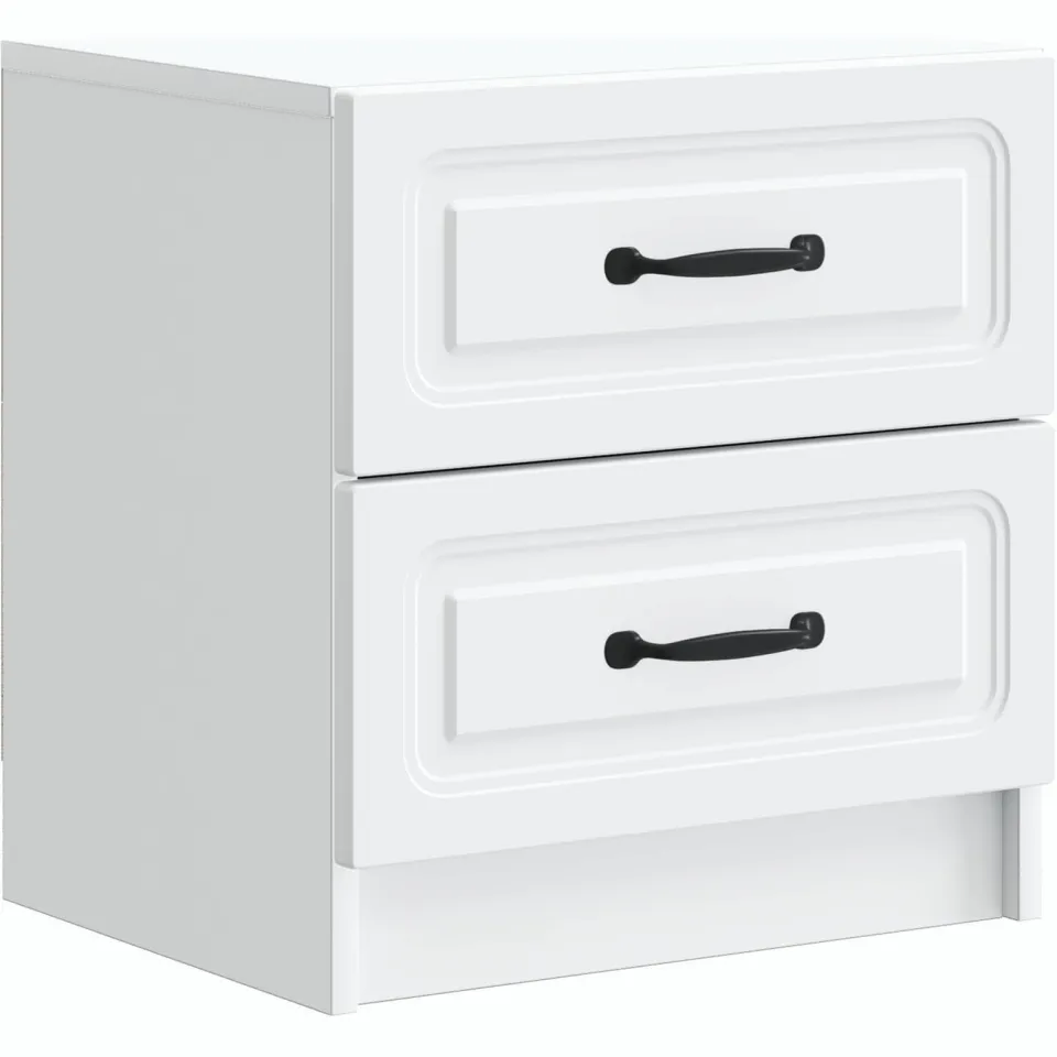 vidaXL Nachtkastje met lade Wit 43 x 34,5 x 44,5 cm Bewerkt hout