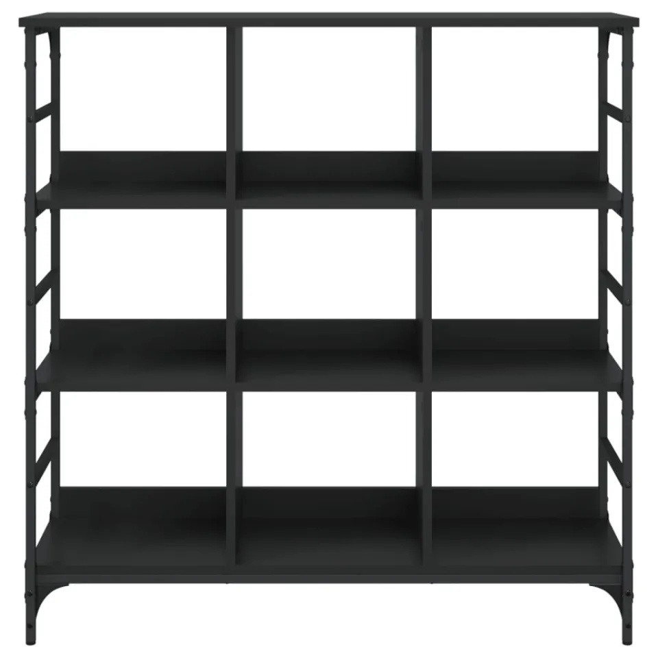 vidaXL Dressoir 102x32x103,5 cm bewerkt hout zwart, foto 3