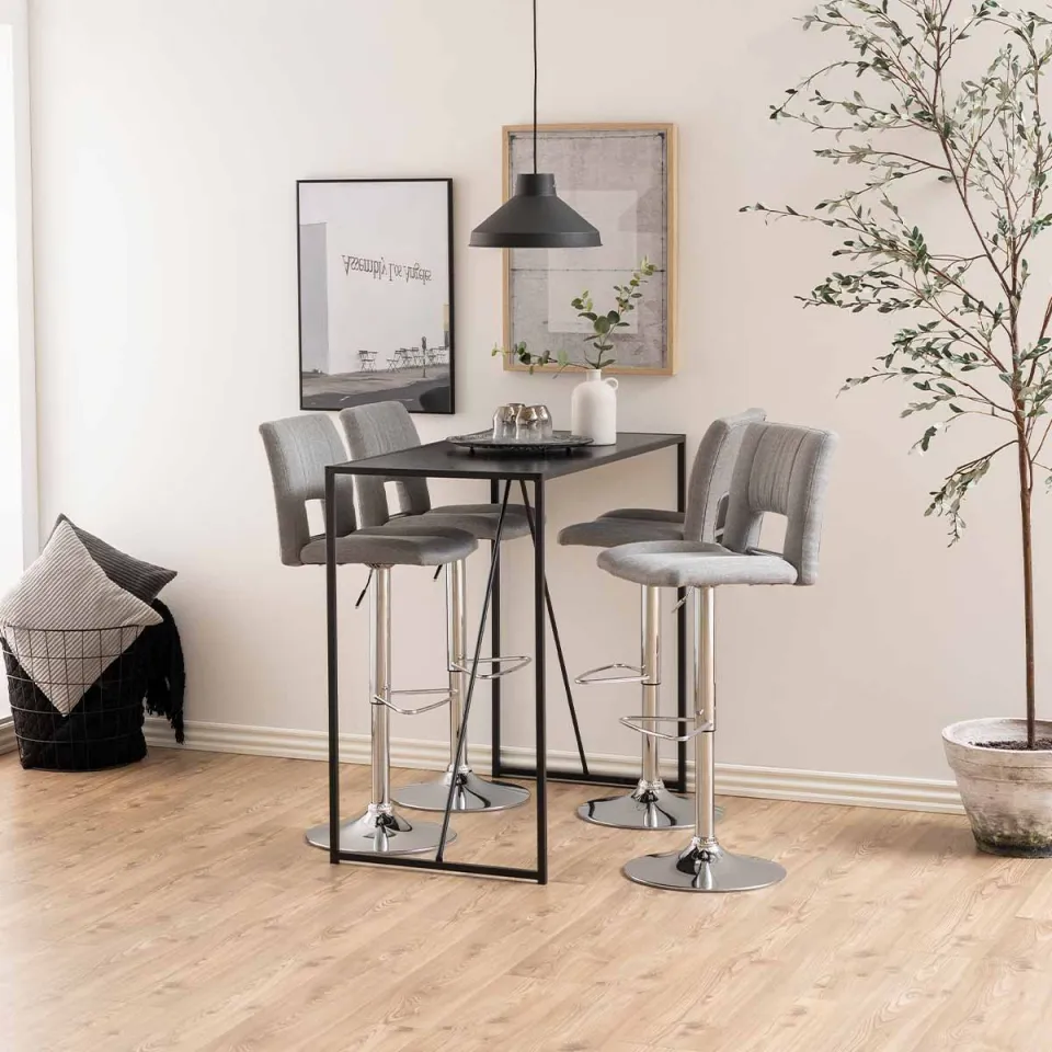 Lisomme Vic houten bartafel zwart - 120 x 60 cm, foto 4