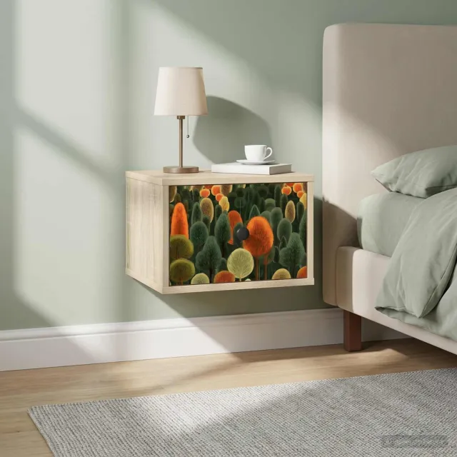 vidaXL Wandkastje ZAANDAM Sonoma Eiken 36 x 33 x 25 cm Bewerkt hout Bruin