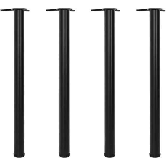 vidaXL Tafelpoten in hoogte verstelbaar zwart 870 mm 4 st