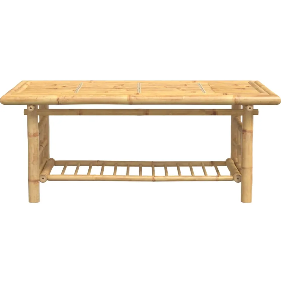 vidaXL Salontafel 110x55x45 cm bamboe bruin, foto 2