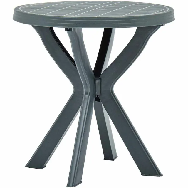 vidaXL Bistrotafel Ø70 cm kunststof groen