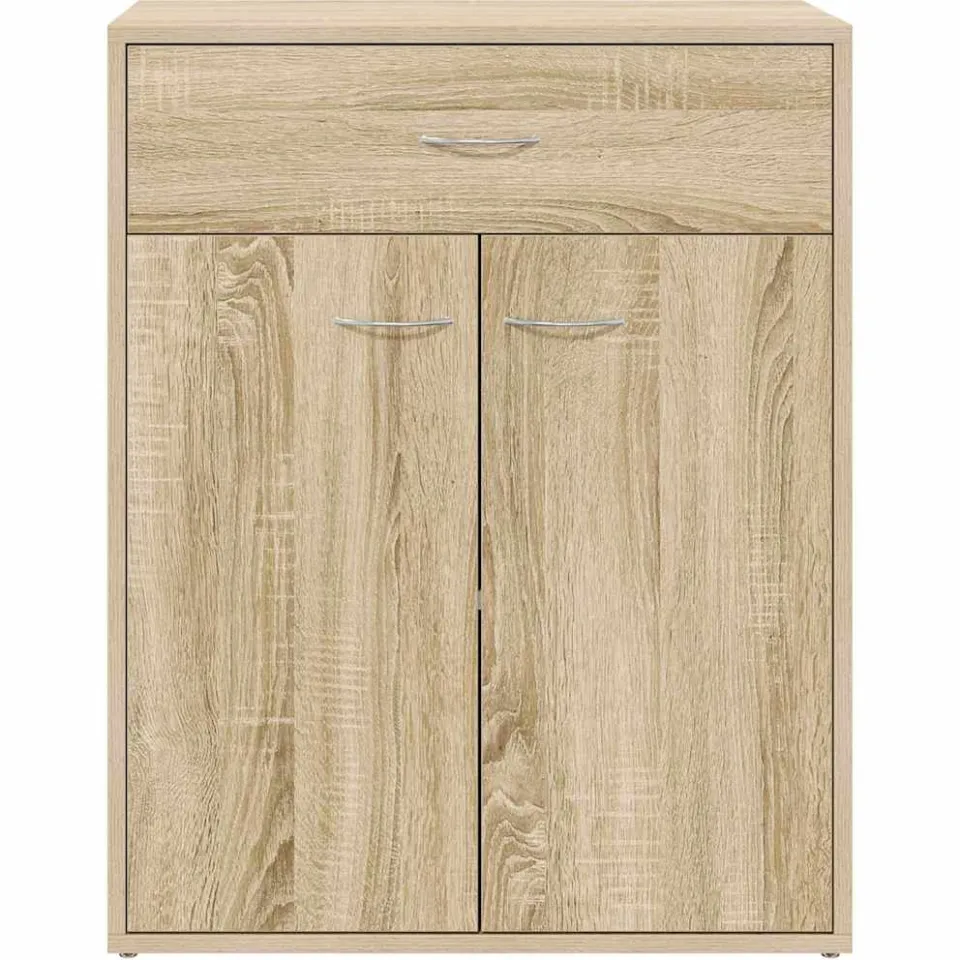 vidaXL Dressoir 60x30x75 cm bewerkt hout sonoma eikenkleurig, foto 4