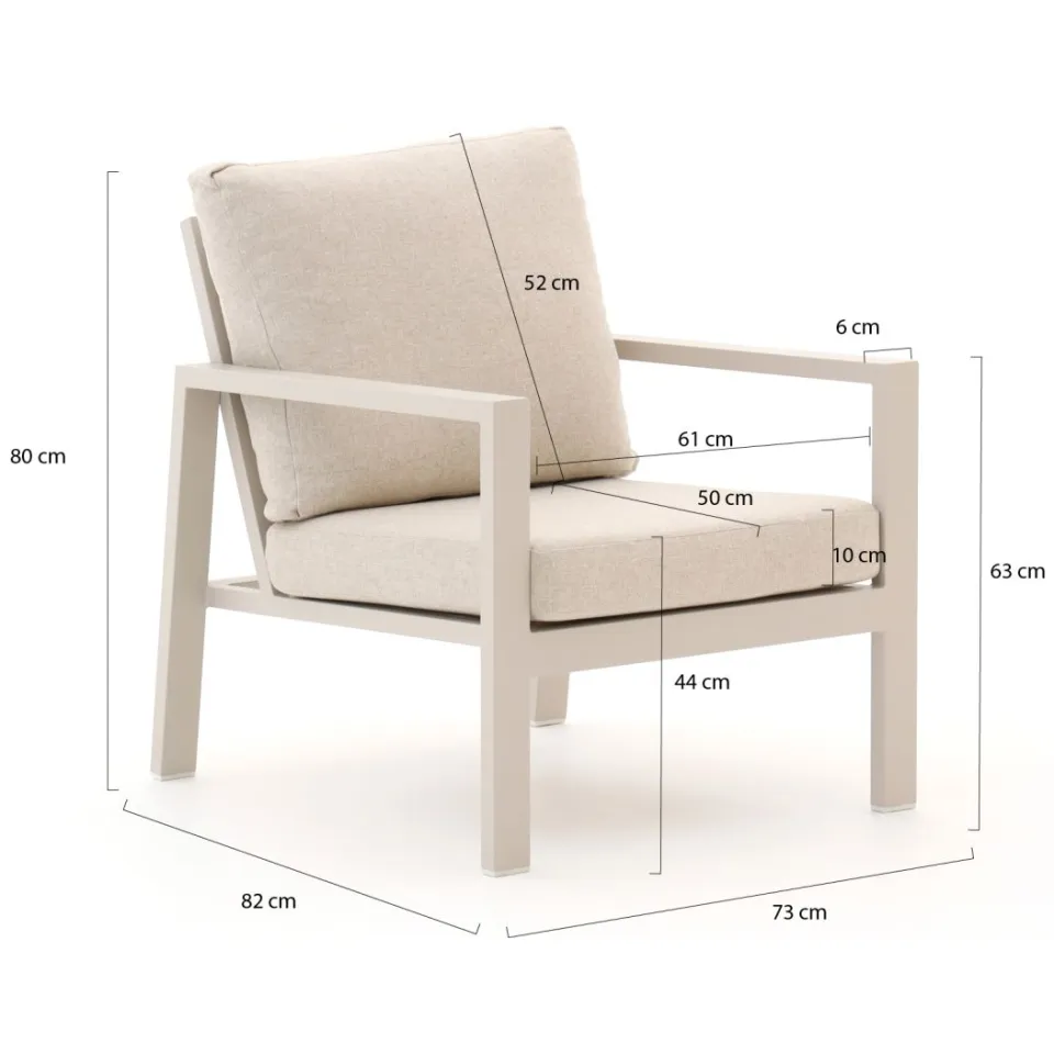 Manifesto Furniture Manifesto Alzano lounge tuinstoel taupe, foto 2