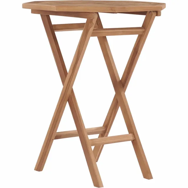 vidaXL Tuintafel inklapbaar 60x60x75 cm massief teakhout Bruin