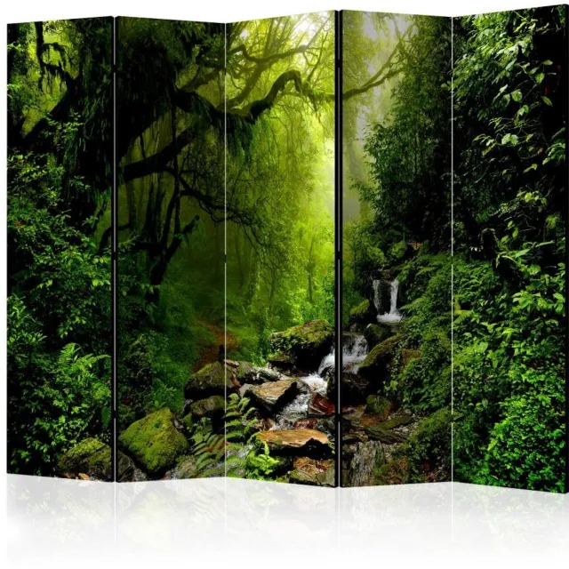 karo-art Vouwscherm / Kamerscherm - Het sprookjesbos, gemonteerd geleverd, dubbelzijdig geprint 225x172 cm multikleur