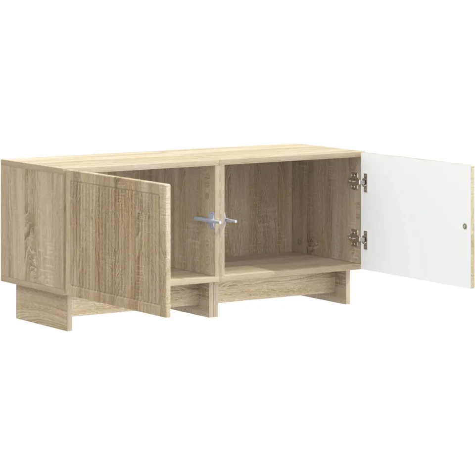 vidaXL Tv-meubel Sonoma Eiken Bewerkt hout Bruin