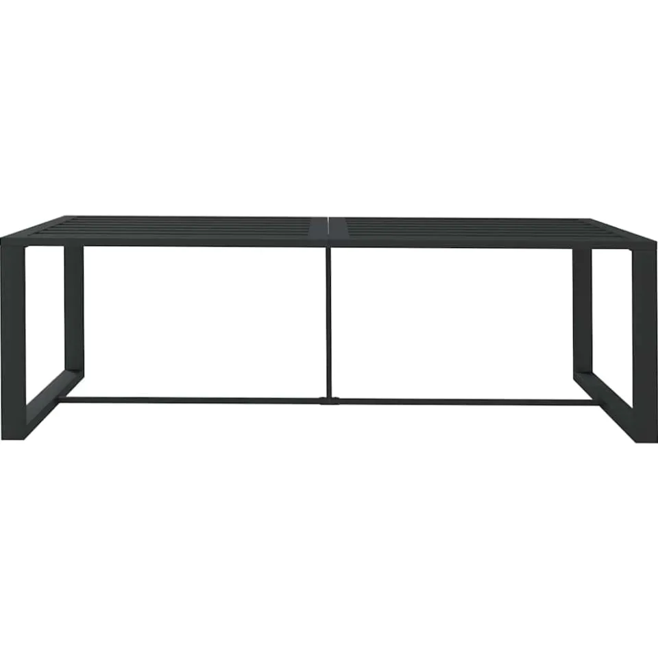 vidaXL Tuintafel 120x60x66 cm aluminium antracietkleurig Anthraciet