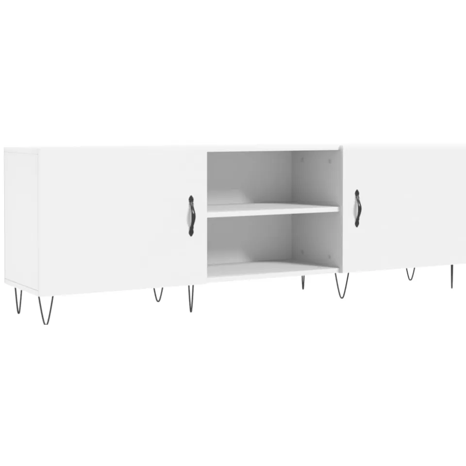 vidaXL Tv-meubel 150x30x50 cm bewerkt hout wit, foto 3