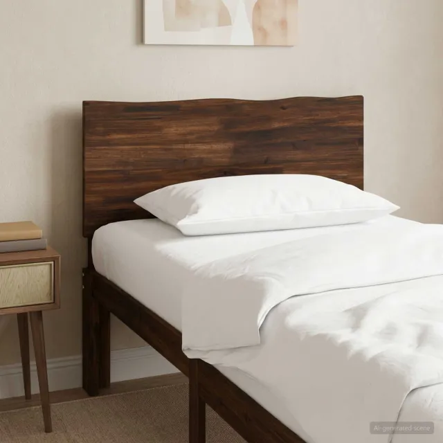 vidaXL Live Edge Hoofdbord ROSTOCK Donkerbruin 90 cm