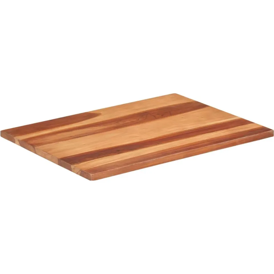 vidaXL Tafelblad 25-27 mm 60x80 cm massief acaciahout bruin, foto 2