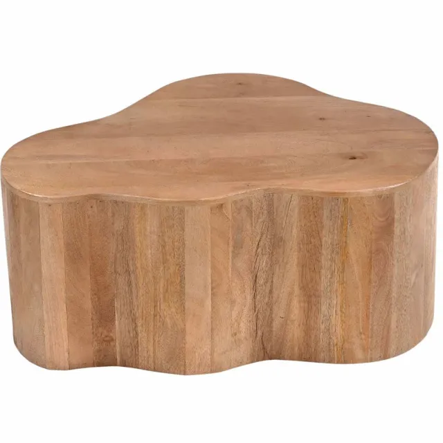 Giga Meubel Salontafel Moos - Organisch Naturel Hout - 70x50x30cm