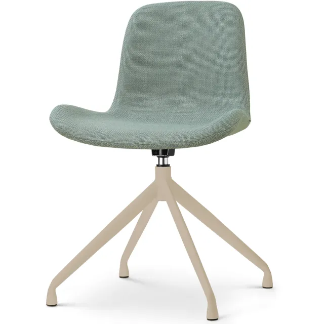 Nolon Nola-Fé draaibare eetkamerstoel saliegroen - beige onderstel