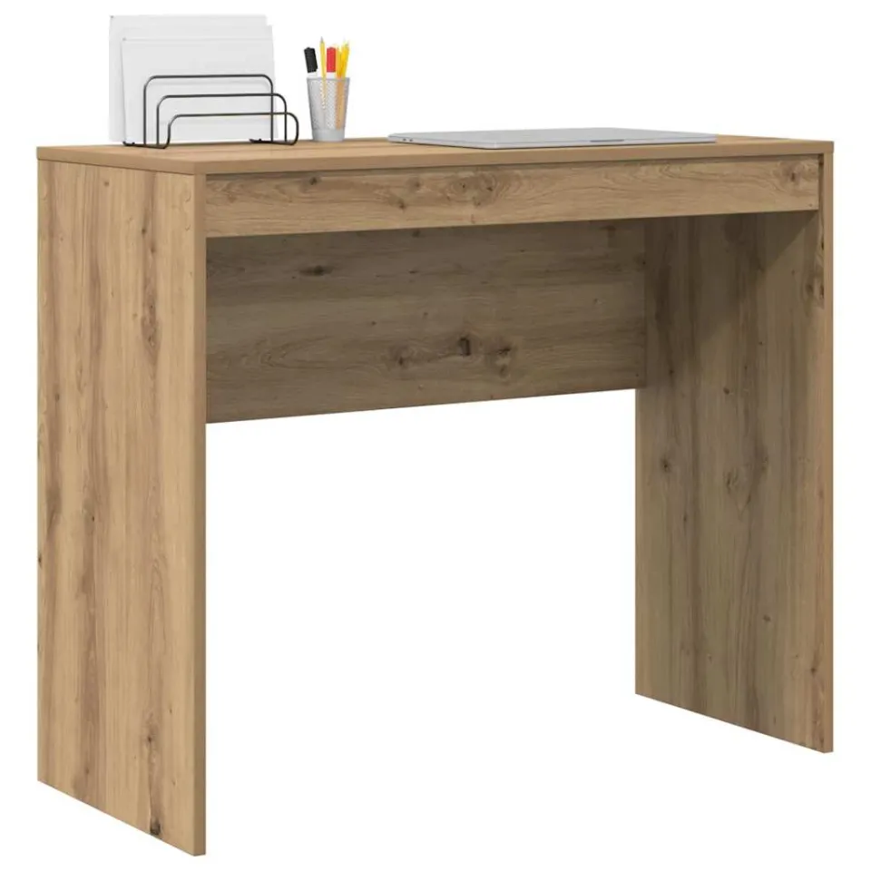 vidaXL Bureau Artisan Eiken 90 x 40 x 76 cm Bruin