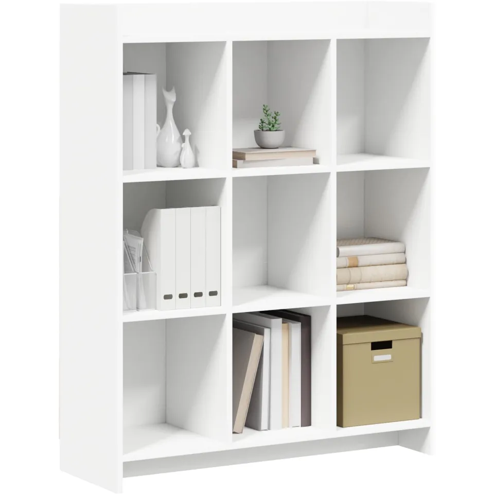 vidaXL Boekenkast Wit 87,5 x 30 x 111 cm Bewerkt hout