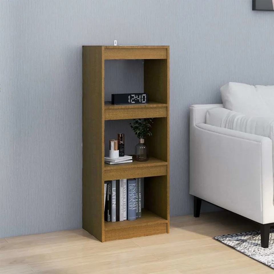 vidaXL Boekenkast/kamerscherm 40x30x103,5 cm grenenhout honingbruin bruin, foto 3