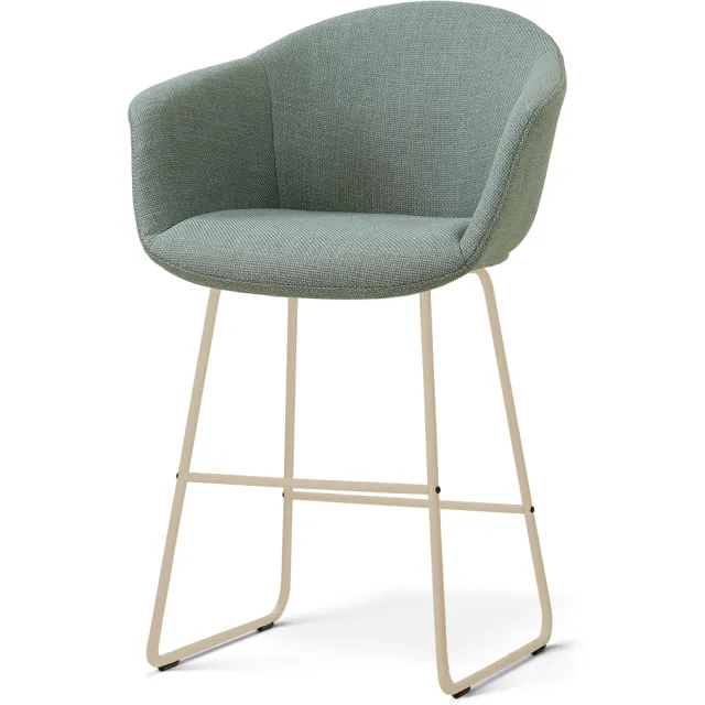 Nolon Nino-Otis barkruk saliegroen - beige onderstel - 65 cm