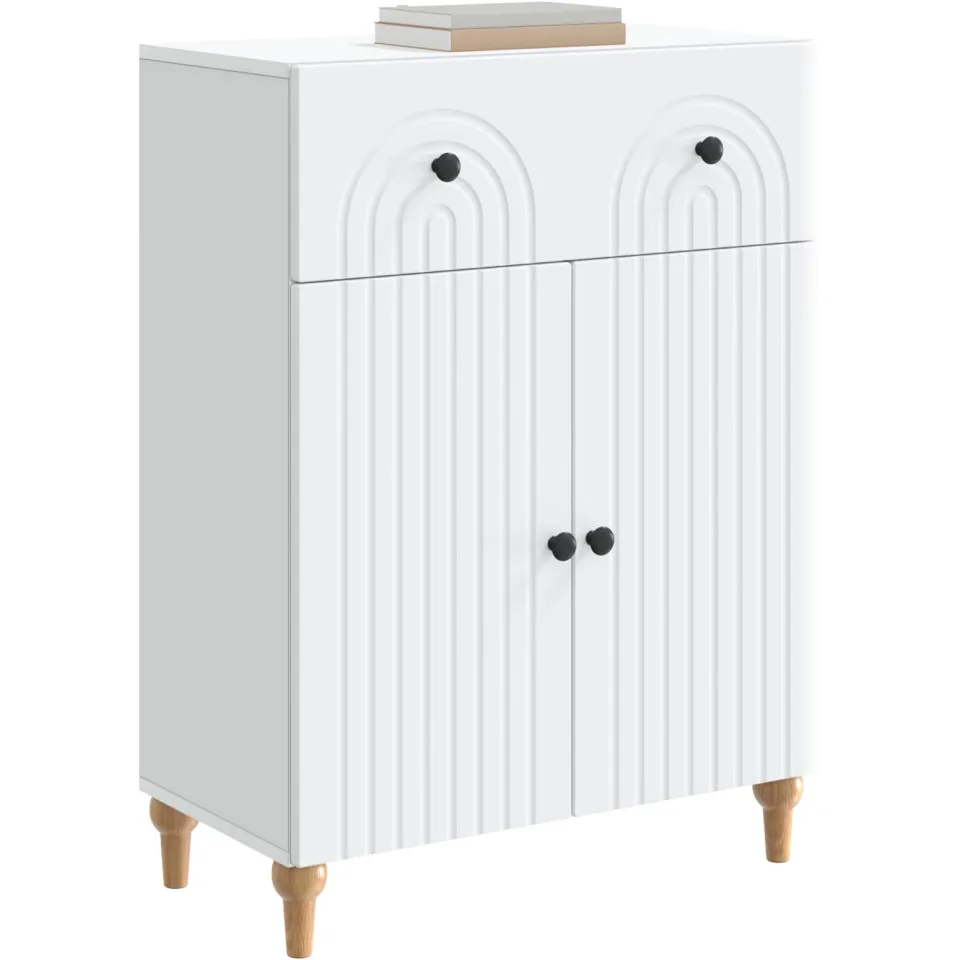 vidaXL Dressoir Wit 66 x 34,5 x 90 cm Bewerkt hout