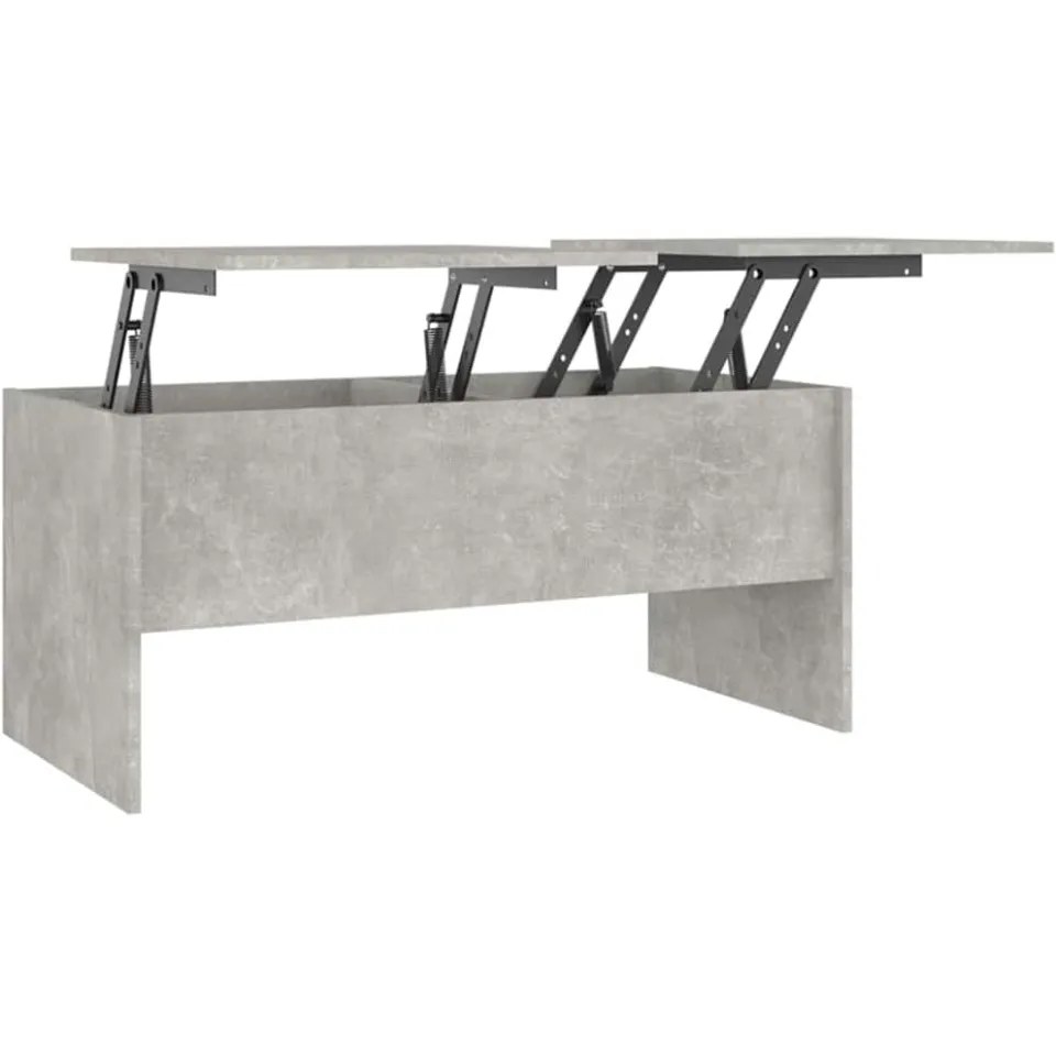 vidaXL Salontafel 102x50,5x46,5 cm bewerkt hout betongrijs