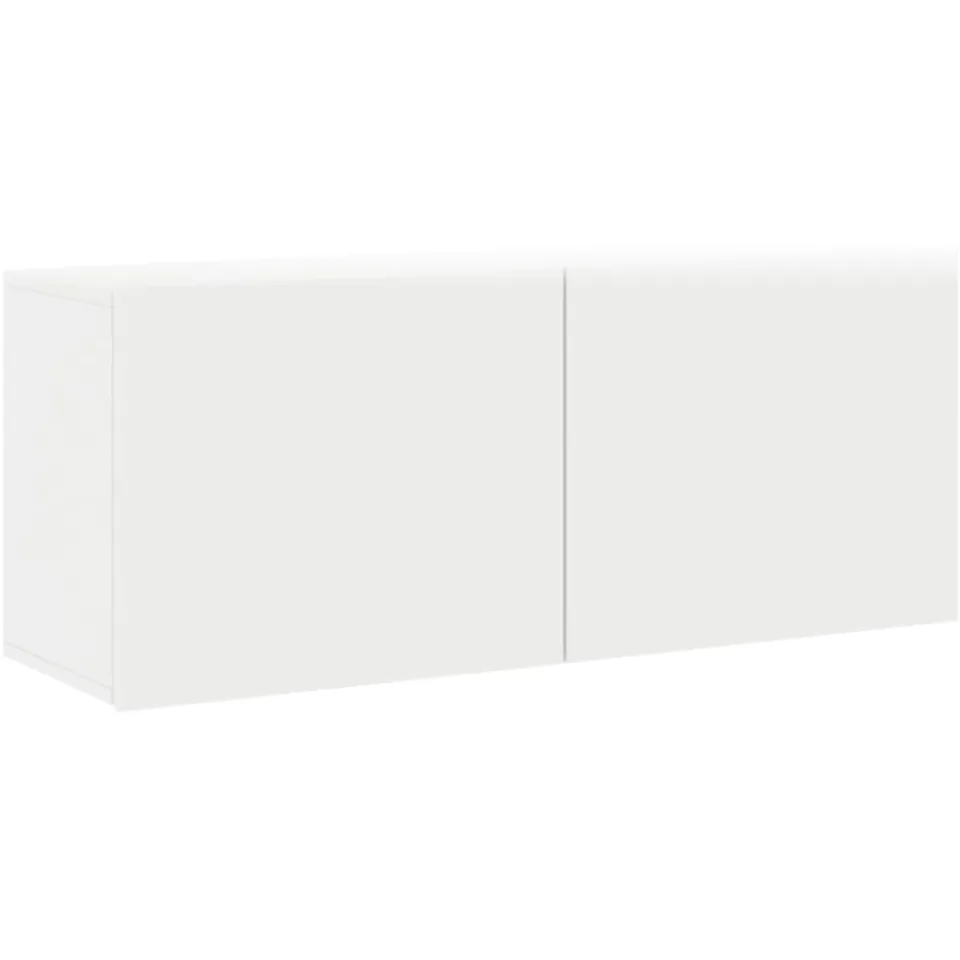 vidaXL Tv-meubel wandgemonteerd 100x30x41 cm wit