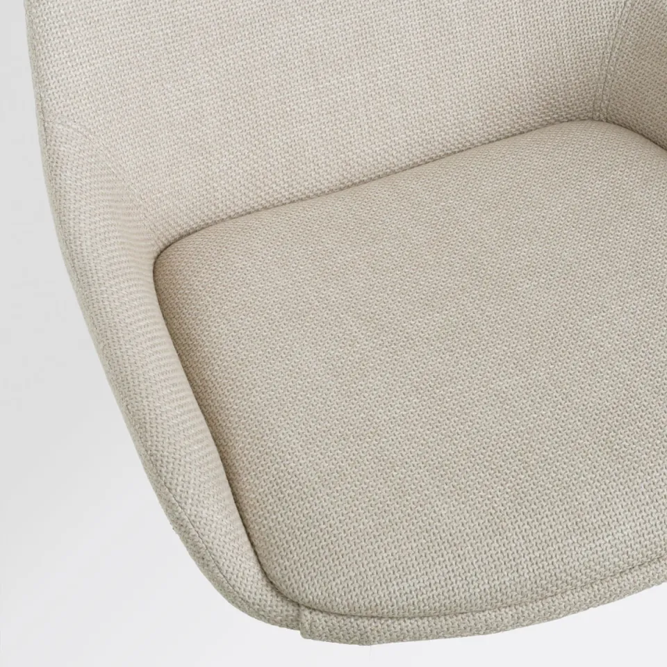 Nolon Niva-Isa draaibare tulp barkruk beige - verstelbaar - beige onderstel, foto 4