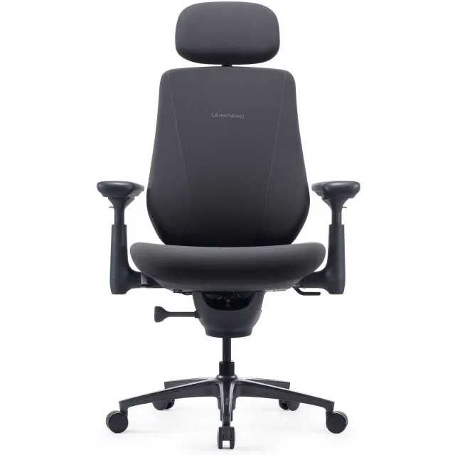 Libernovo Maxis Electric dynamische ergonomische stoel, zitdiepte 52 cm, stof, grafiet