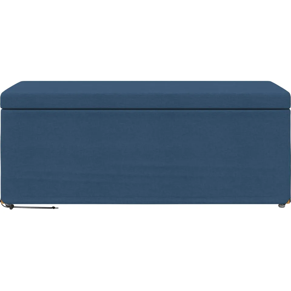 vidaXL Kruk Blauw 101 x 41 x 40 cm Stof en Geëngineerd Hout