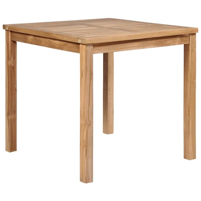vidaXL Tuintafel 80x80x77 cm massief teakhout bruin, foto 2