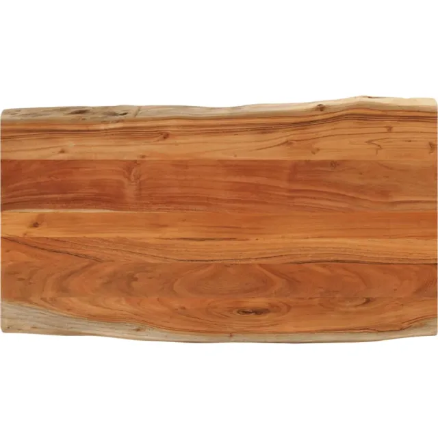 vidaXL Tafelblad rechthoekig natuurlijke rand 110x60x2,5 cm acaciahout Bruin