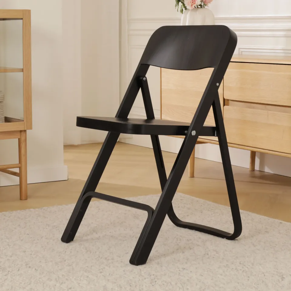 Fameg Flip houten klapstoel zwart