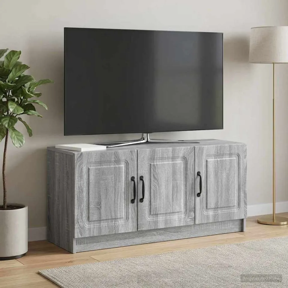 vidaXL TV-kast Grijs sonoma 99 x 34,5 x 47 cm Bewerkt hout, foto 4