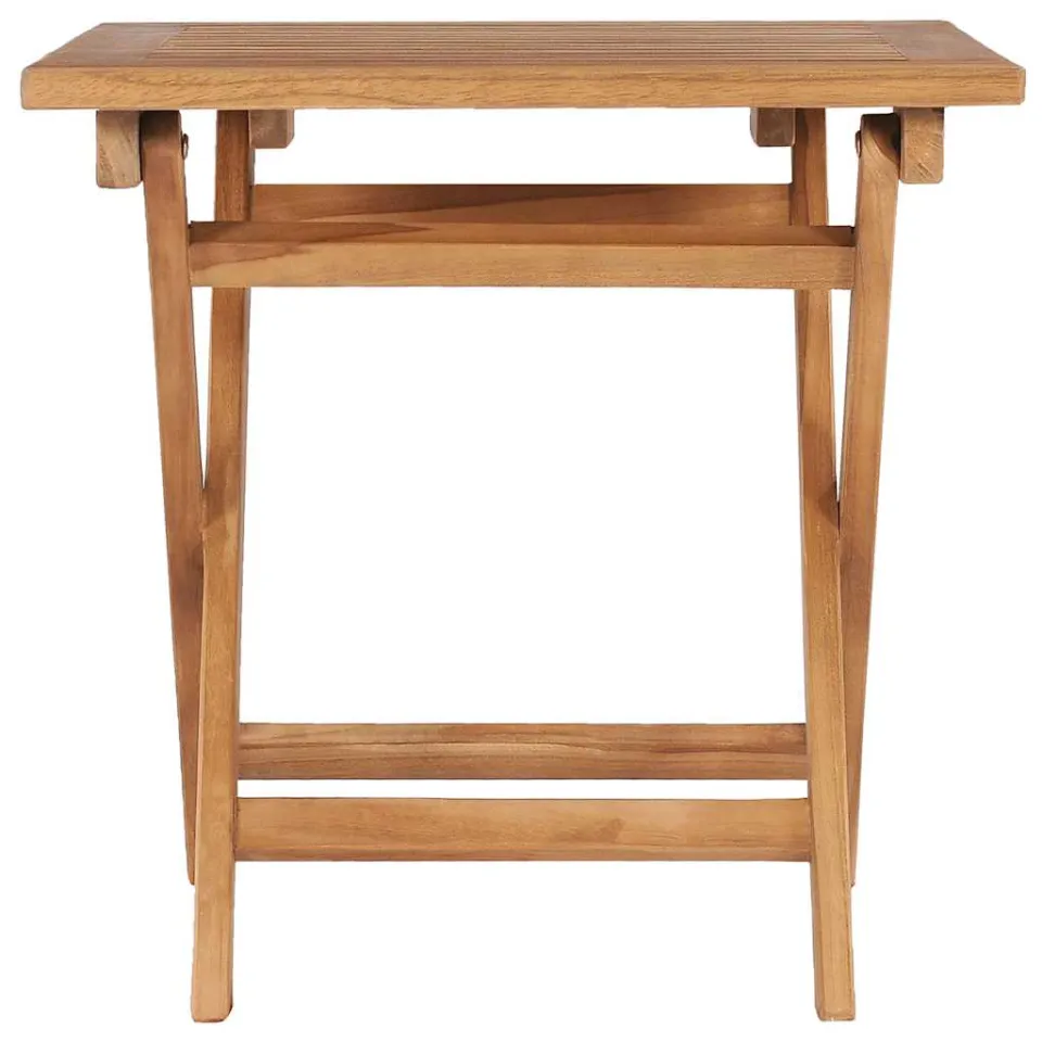 vidaXL Tuintafel inklapbaar 45x45x45 cm massief teakhout Bruin